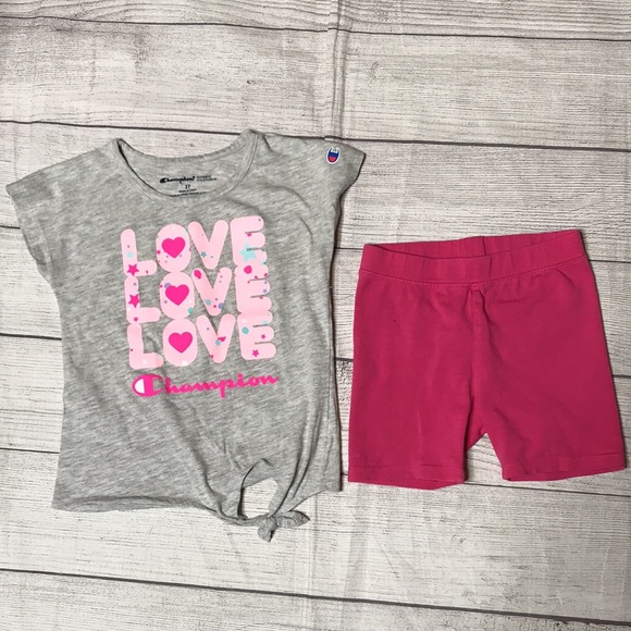 Summer Bundle of Two Girls Shorts Sets Size 3T - Picture 2 of 7